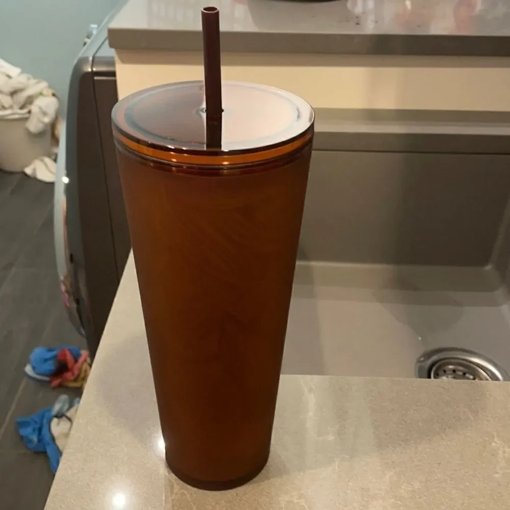 STARBUCKS pike place amber mermaid siren tumbler